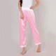 Quần pyjama nữ mùa xuân và mùa thu quần dài mùa thu quần nhà lỏng nữ lụa mỏng phần quần dài nam quần dài quần lót nam