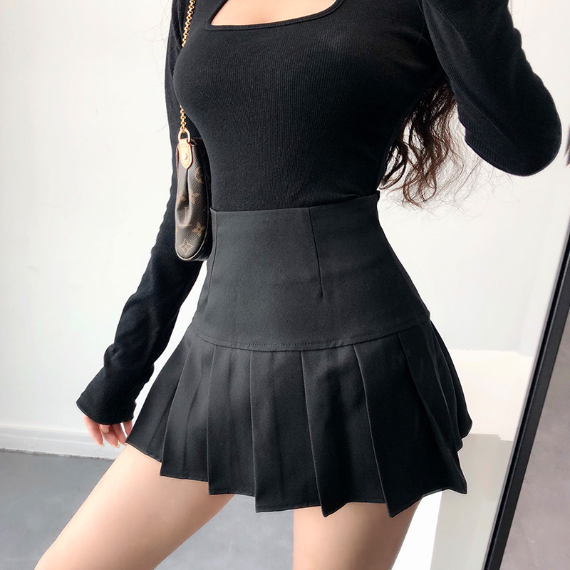 YoungGirlDay Western and American windy sports mini - short high waist dress