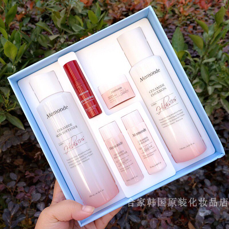 Korea Original Dress Mamonde Dream Makeup Wood Hibiscus Water Source High Moisturizing Makeup Water Milk Suit Skin-care Pint Kit