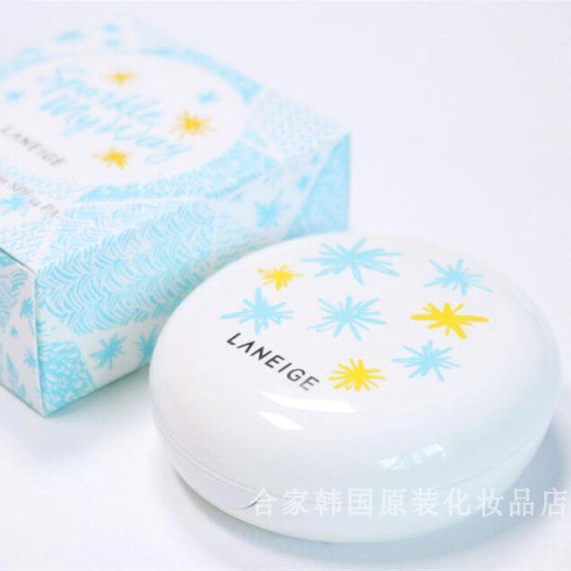 South Korean original dress LANEIGE lanzhi double-sided layered double layer isolated whitening sunscreen Flawless Water-shaped air cushion BB
