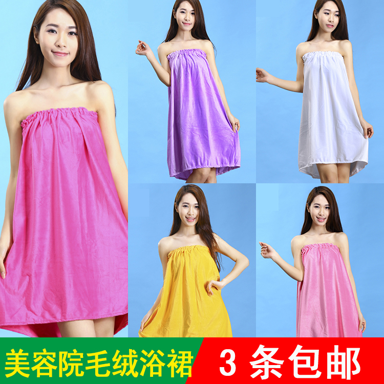 Beauty salon dedicated robe ultra soft plush bathrobe bathrobe bathrobe sweaty steamed female guests
