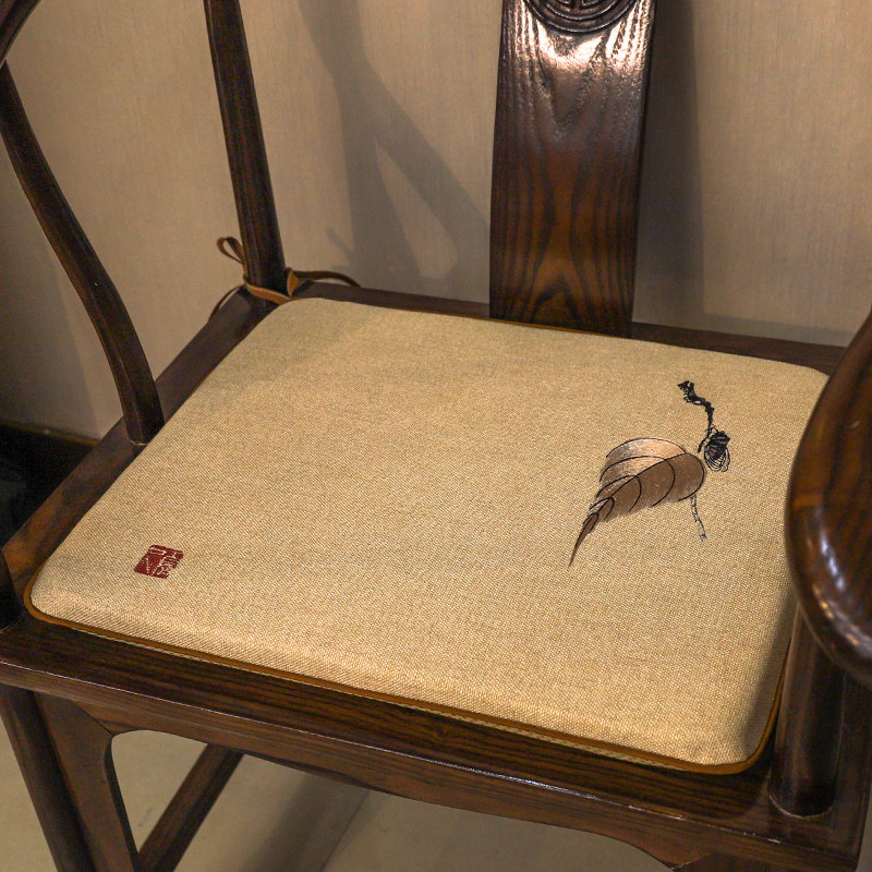 New Chinese mahogany sofa cushion chair cushion solid wood furniture chair cushion non-slip Taishi chair dining chair circle chair cushion household