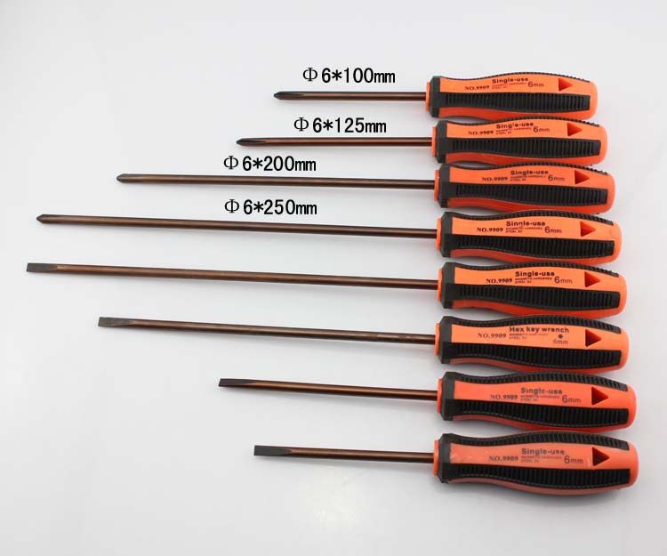 S2 Steel Cross Screwser with magnetic 6mm screwdriver PH 2 cross - screwdriver changed cone plum electrical screwdriver