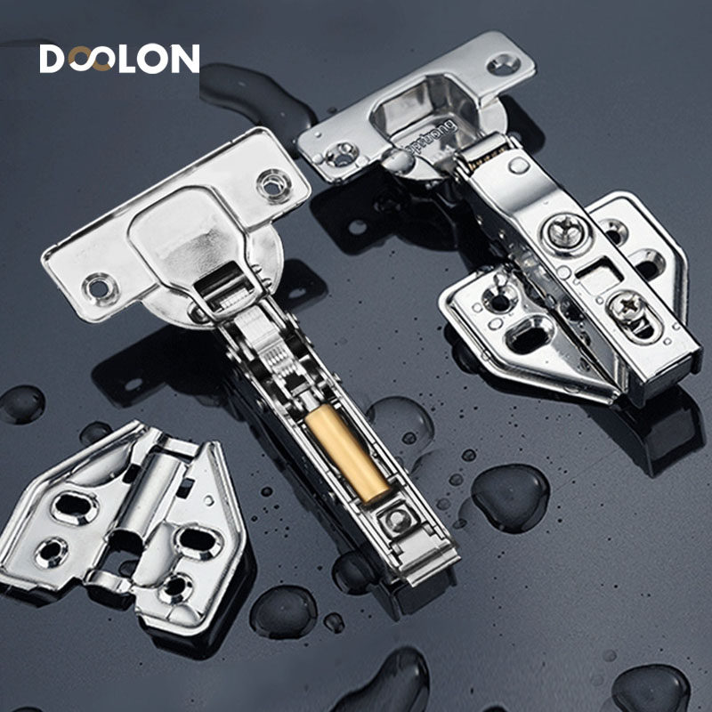 304 stainless steel damping buffer hydraulic hinge hinge half cover CUHK bends overall closet door plane hinge cigarette butt