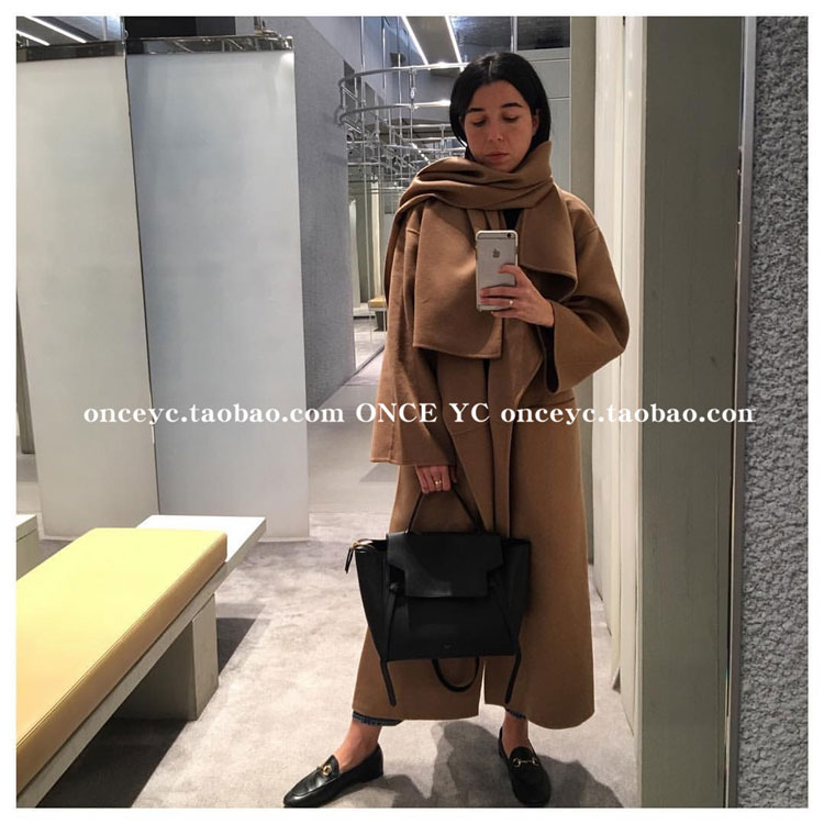 [VX] Blogger Thụy Điển thiết kế thời trang len và áo khoác hai mặt cashmere áo khoác lông vũ nữ