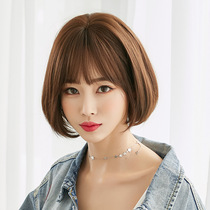 Wig woman short hair Popo head net red girl air Qi Liu Hai Natural fix face zieared Bobo head