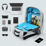 米熙 Мужской вместительный и большой трендовый ноутбук, школьный рюкзак для школьников, сумка для путешествий, анти-кража, бизнес-версия