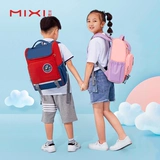 米熙 Оригинальный школьный рюкзак, детская сумка через плечо со сниженной нагрузкой для мальчиков, защита позвоночника