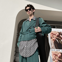 Short Original Suit Man Design Sensation Niche Wins Spring New Men Retro Trend Handsome Suit Jacket