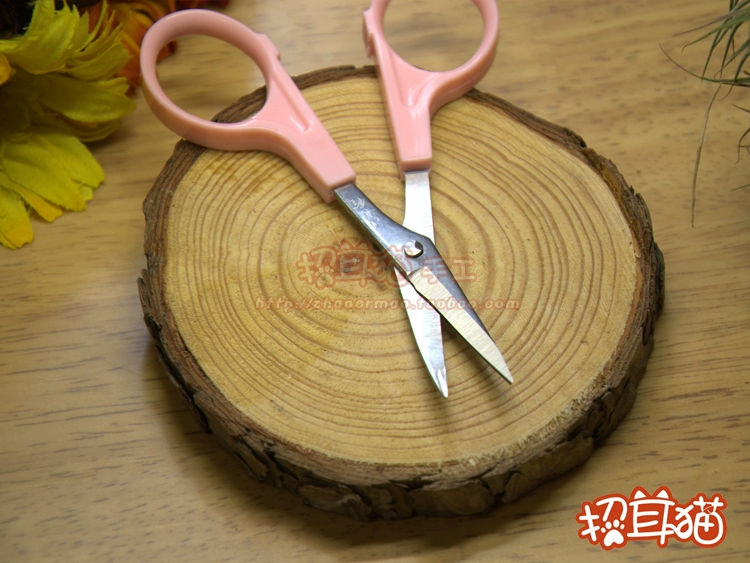 [Strokes] mèo tai len cảm thấy trêu đùa cụ DIY khuỷu tay cong kéo mỏ kéo nhỏ để xoăn cứng - Công cụ & vật liệu may DIY