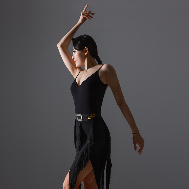 Connie's new summer sling Latin dance practice dance top fashion backless sexy dance one-piece top female