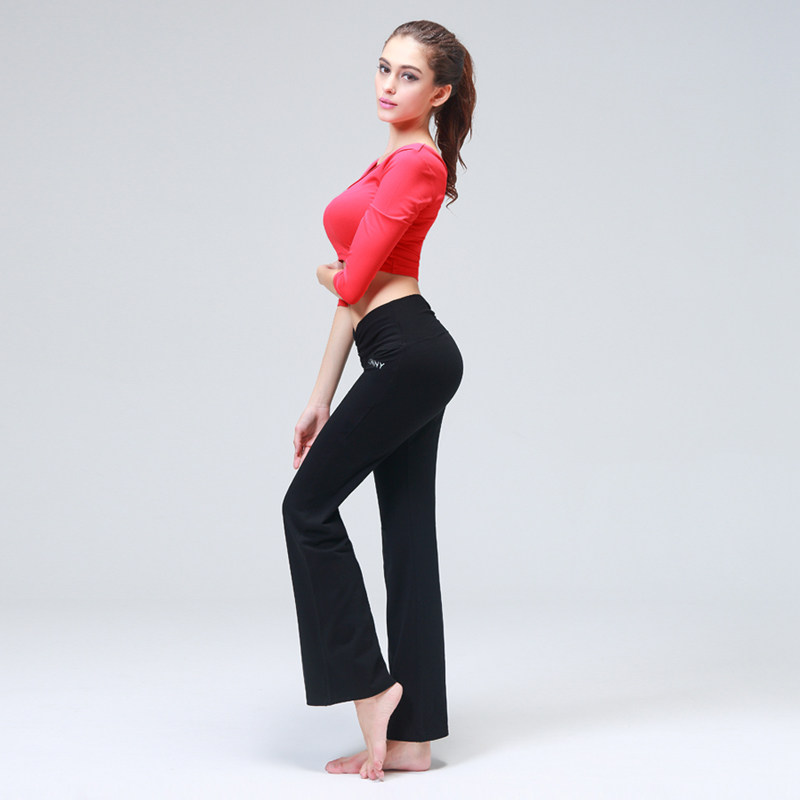Yoga Pants Dance Pants Cotton Ladies Bodybuilding Dress Square Dancing Pants Rehearsant Exercises Workout Microhorn Long Pants