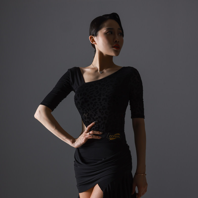 Connie Latin Dance Lions Dress Summer Dance Rehearswear Fashion Personality Hollowed-out Dance Outfit Morden Dance