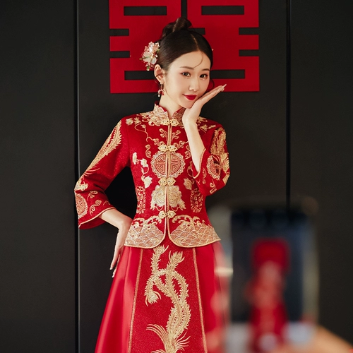 Традиционный свадебный наряд Сюхэ, свадебное платье для влюбленных, подходит для подростков, осенний