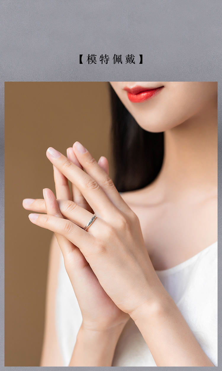 Một suy nghĩ của Thái Lan thủ công sáu chữ thần chú nam và nữ mô hình linh hồn ác mở 925 sterling bạc nhẫn nhẫn ngón tay trỏ nhẫn bạc nam