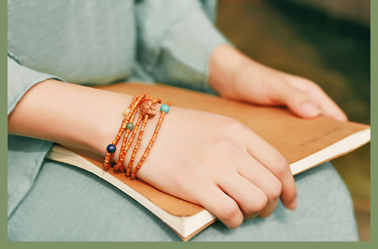 Nguyên chất nguyên chất tre tự nhiên lõi ô liu nhiều vòng tròn một vòng đa kho báu Vòng đeo tay Dover vòng đeo tay Nam đỏ ngọc lam dầu vòng huyết long