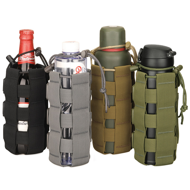 Tactical kettle cover Adjustable size thermos cooler New outdoor cycling portable water cooler waist hanging accessory bag