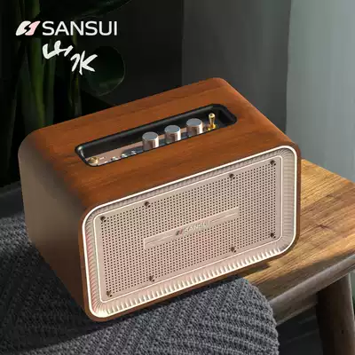Sansui landscape A3 Bluetooth speaker big volume 3d surround retro mini stereo Home portable small living room countertop heavy subwoofer high power desktop player