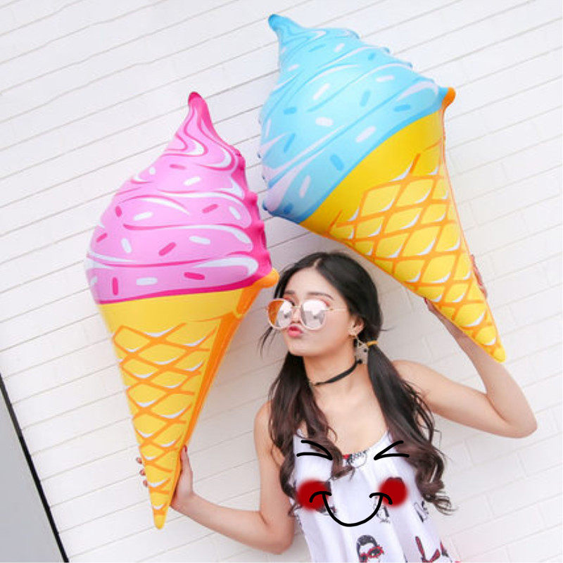 Swimming pool water play toy swimming ring Wedding photography photo props scene decoration creative inflatable ice cream