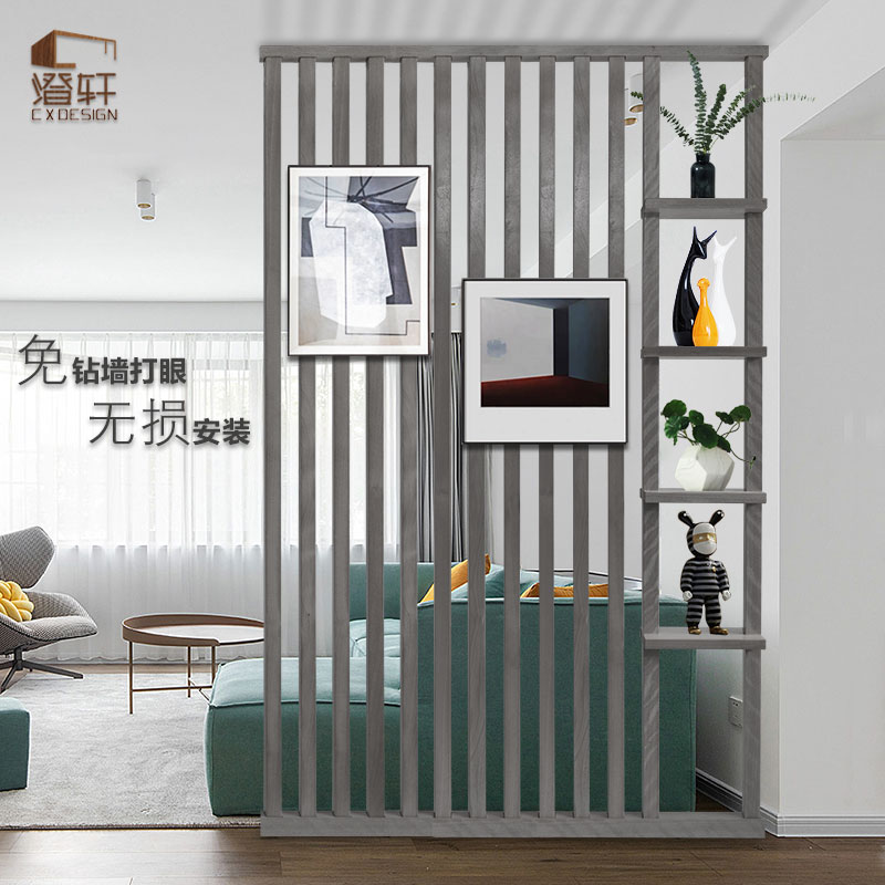 Chengxuan Custom-in-house Xuan Guan Cabinet Living Room Double-sided Light Extravagant Wind Screen to Top Modern Brief Shelf Partition