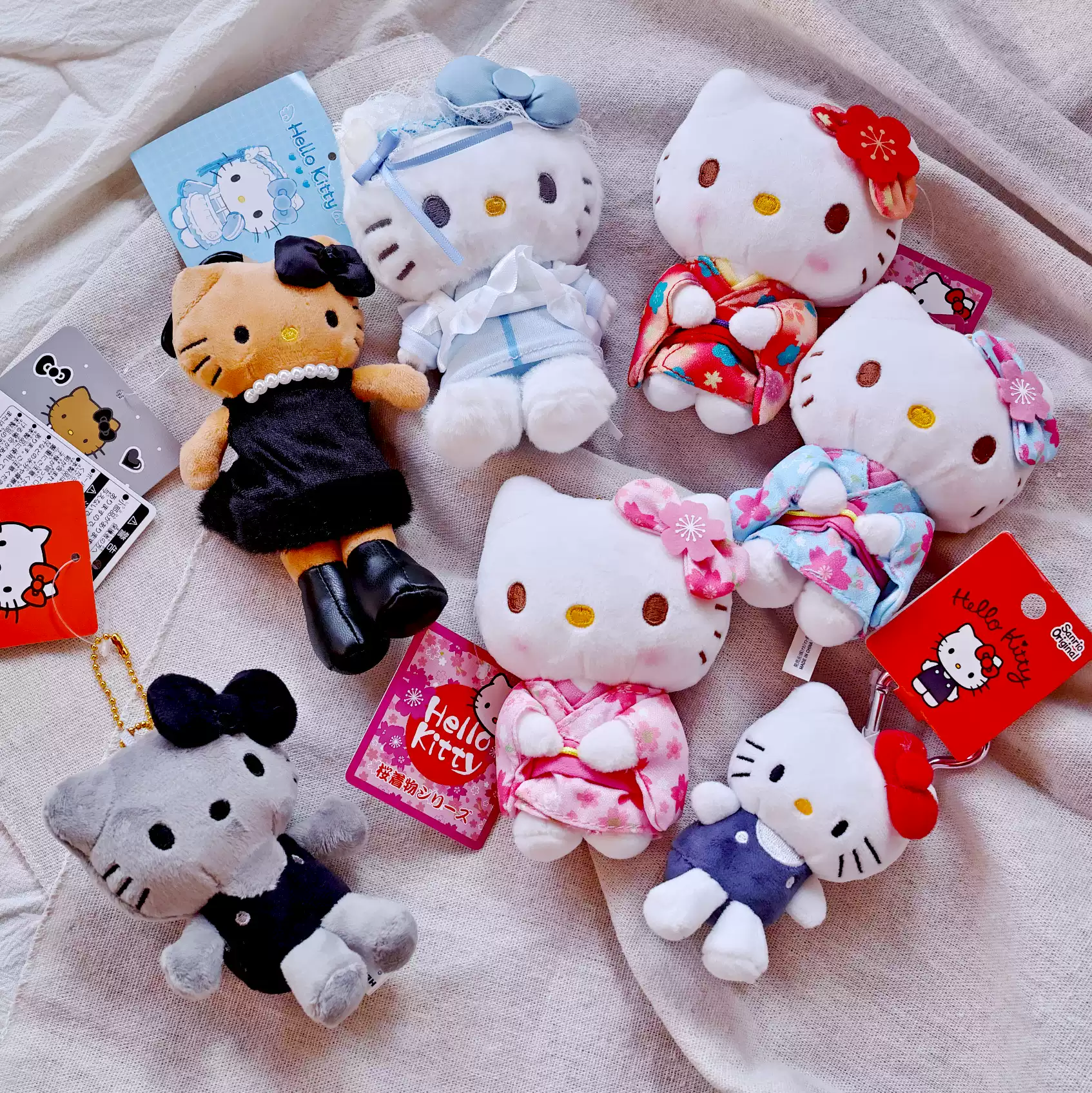 大阪帶回日本限定特產三麗鷗Sanrio HelloHello Kitty 公仔玩偶-淘寶
