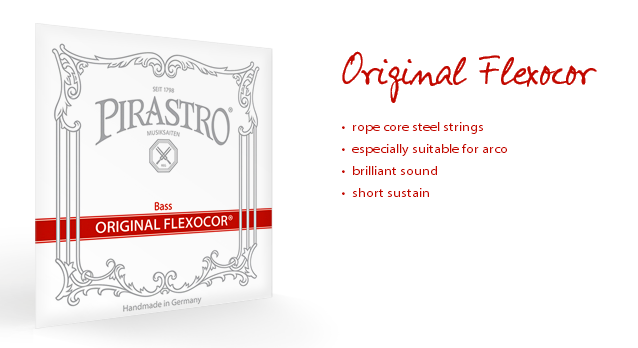 German piristro original flexocor red strips 346020 bass ticks strings bass strings