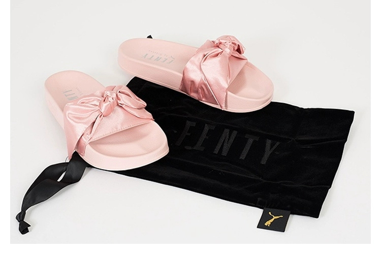 Cửa giày PUMA nữ thần lụa nơ Fenty Slide 365774-03 - Dép thể thao