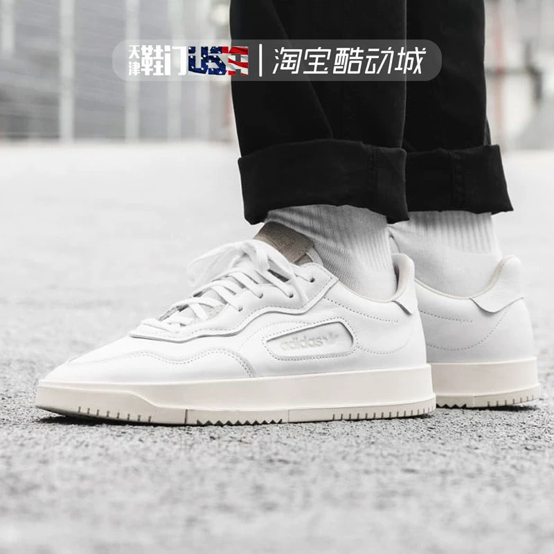 Adidas clover SC PREMIERE đầy đủ da nhỏ bảng trắng giày retro cũ BD7583 - Dép / giày thường