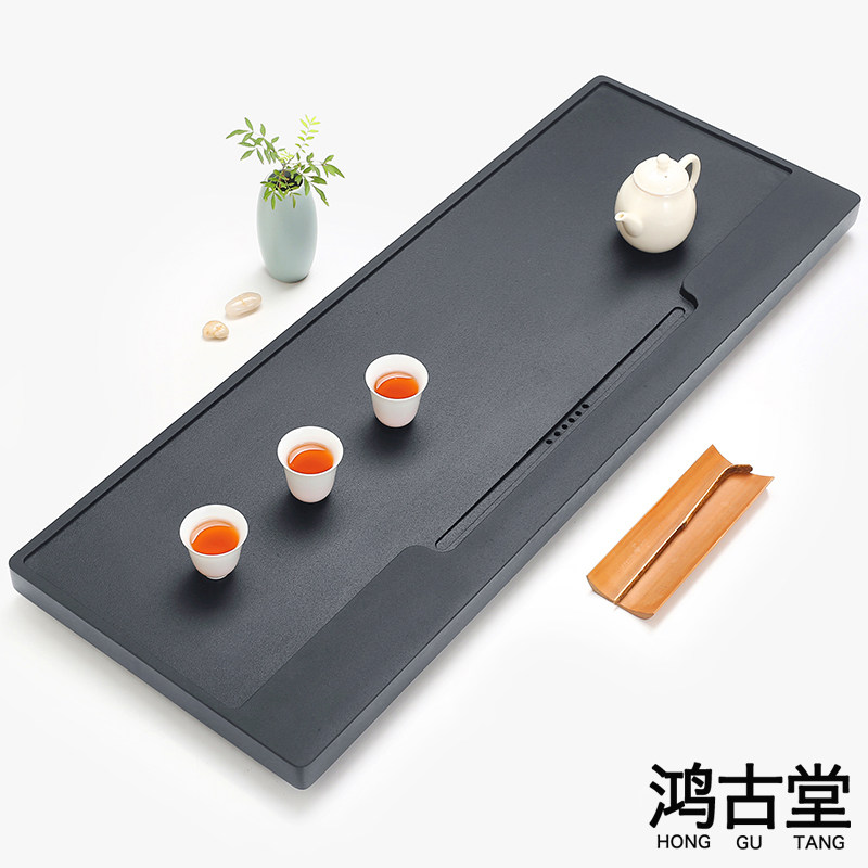 Ujimji tea plate household simple whole stone tea table Japanese tea table modern natural stone kung fu tea tray