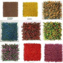 Fake grass simulation plant wall decoration outdoor anti-ultraviolet lawn Milan auspicious grass multi-color green plant shop Sen Department
