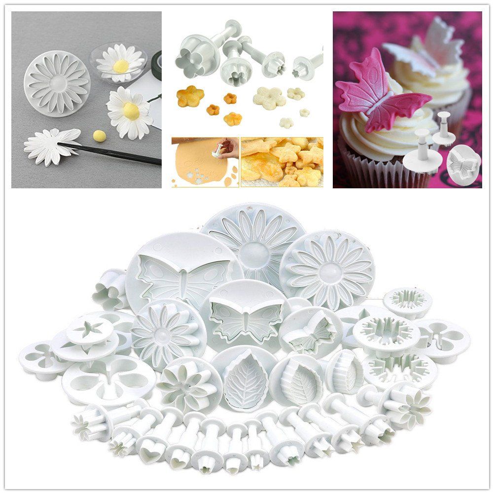 Khuôn nướng 33 mảnh đặt hộ gia đình mô hình nổi hoạt hình bánh taro kẹo mềm bánh ngọt công cụ trang trí bánh ngọt - Tự làm khuôn nướng khuôn làm nến