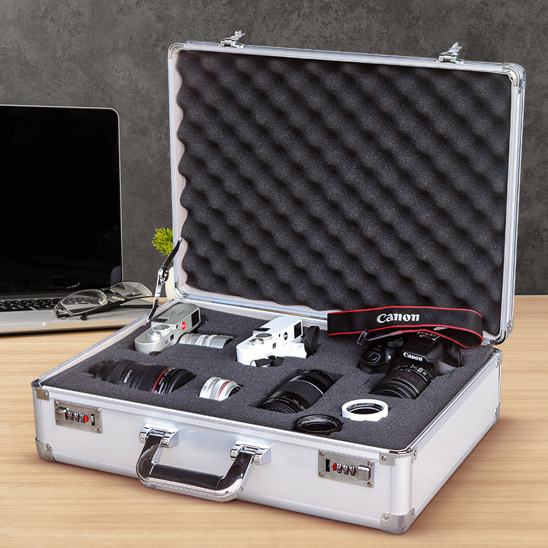 SLR Camera Moisture Proof Box Photography Equipment Box Lens Storage Box Shock Proof Camera Sponge Password Dry Moisture Proof Box