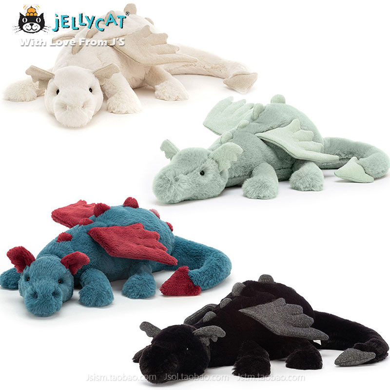 Super soft snow dragon Green Dragon Blue Dragon plush doll British jellycat White Dragon Flying Dragon