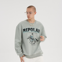 BIPOLAR sportsHome Round Collar Necropolis Autumn New Pint American Street Casual Wide Loads Pine Jacket Man