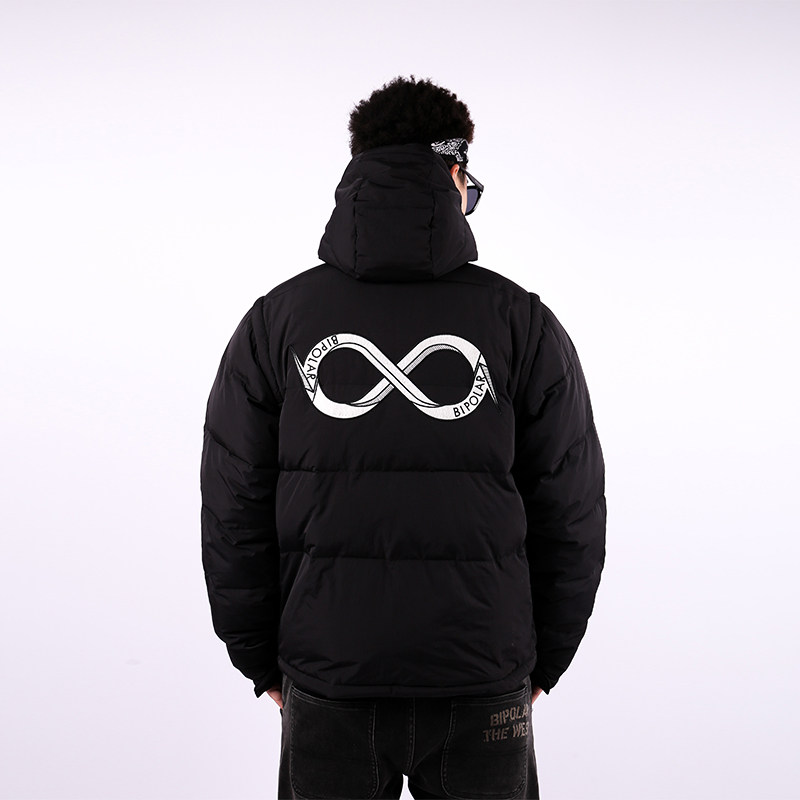 BIPOLAR Embroidery Down Clothing National Tide Winter Thickening Hip Hop Street Cotton Clothing Cotton Padded Jacket Jacket Man