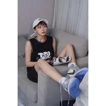 BIPOLAR double-faced basketball vest summer tide card ins outer wear Waistle men Sports couple sleeveless T-shirt