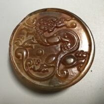 New high ancient jade warring States antique antique jade jade belt buckle pendant handle high ancient jade old object collection