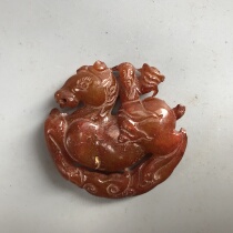 New Gaoguyu Warring States Antiques Antique Jade Old Xiuyu Horse Pendant Collection of Gaoguyu Old Objects