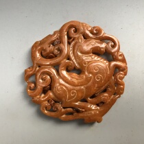 New Gaoguyu Warring States Antiques Antique Jade Old Xiuyu War Horse Pendant Collection of Gaoguyu Old Objects
