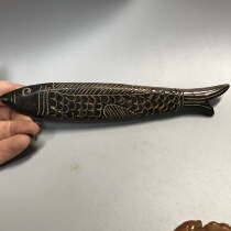 New Gaoguyu Warring States Antique Antique Jade Old Xiuyu God Fish Pendant Collection of Gaoguyu Old Objects