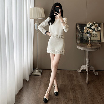 French-Style Age-Reducing Short Skirt Two-Piece Set for Petite Socialites, Rich Young Ladies, and Socialites with a Chanel-Inspired Sequin Suit That Exudes a High-End Feel