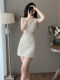 Summer Socialite Elegant French Light Luxury Sleeveless Dress with Exposed Waist, Sexy Little Chanel-Style Dress for Women with a High-End Feel