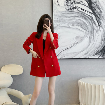 2025 New Autumn Long-Sleeved Korean Style Casual Loose Blazer for Women, High-End Street Style Small Suit for Women