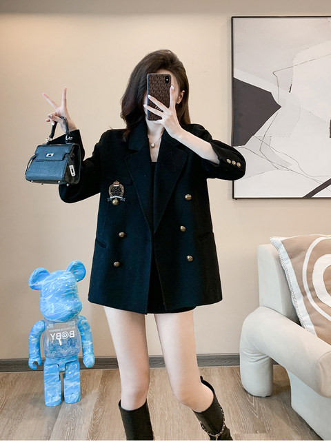 Autumn Clothing with a High-End Feel, Loose Casual Blazer for Women, Korean Style Long-Sleeved Goddess Style College Style Suit Top