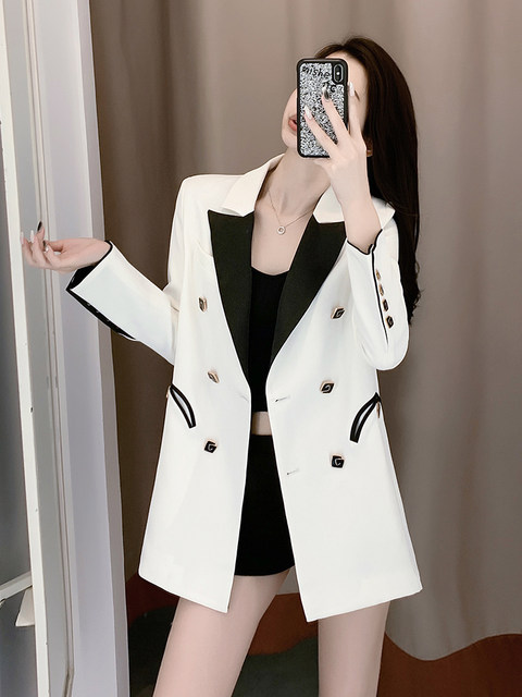 Niche, High-Quality, Goddess-Style Casual Blazer for Women, Loose Design, Stylish and Eye-Catching Small Suit