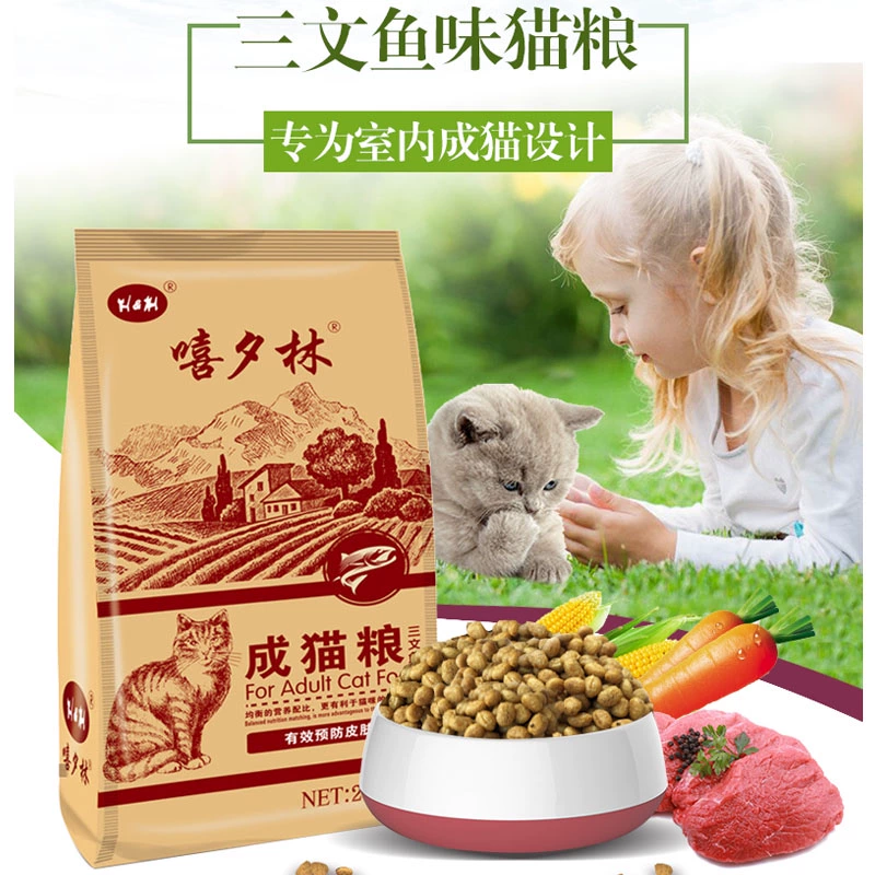 Cá hồi thức ăn cho mèo mèo người lớn gói nhỏ cho mèo thức ăn chủ yếu Con mèo xanh Anh ngắn con mèo trưởng thành dinh dưỡng chung thức ăn cho mèo vỗ béo - Cat Staples