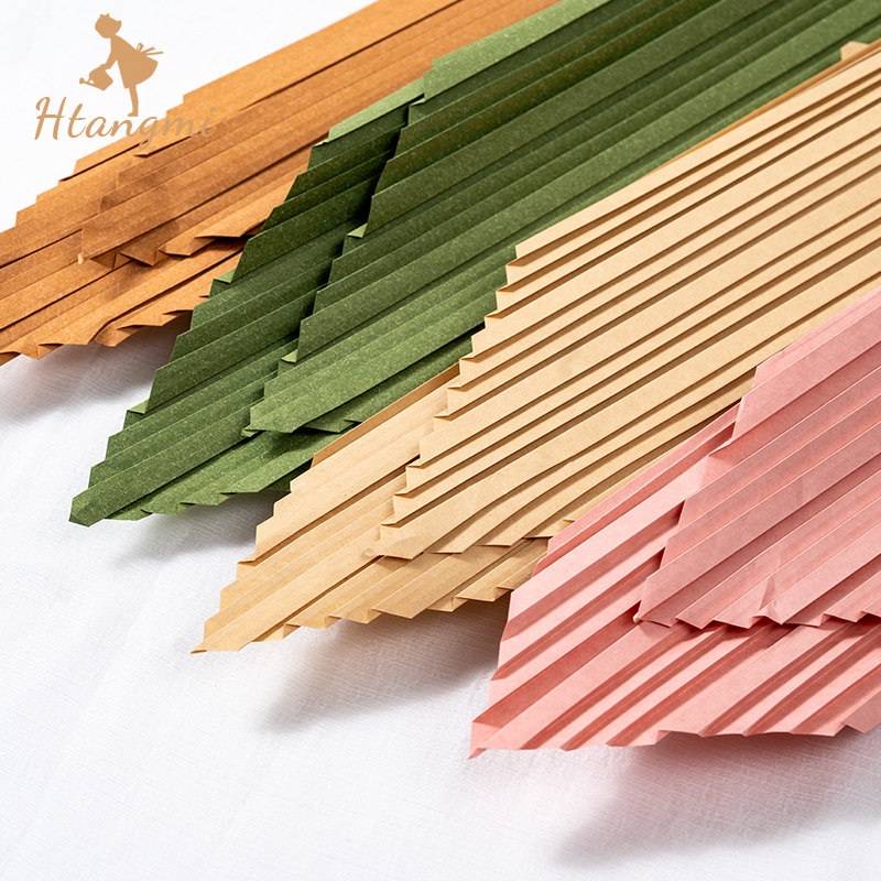 Tip-corner rabbit earpaper on the folding paper natural wind bouquet packaging flower packaging paper material