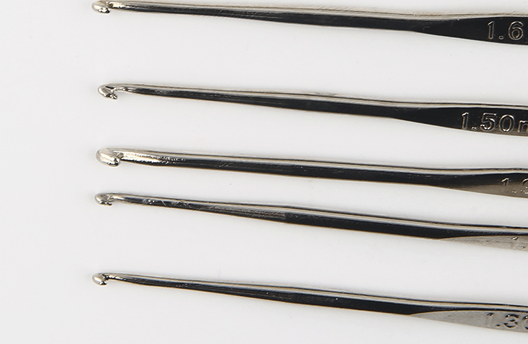 thép không gỉ gia mỏng dòng dây bạc ren móc dụng cụ cầm tay crochet sợi móc trumpet - Công cụ & vật liệu may DIY kim may bao