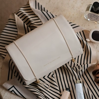 Конверт рулон косметический пакет с абрикосовым белым