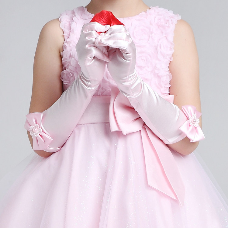 Girls Ice Gloves Romantic Sleeves Elsa Princess Sophia Sleeves Sleeping Beauty Pink Gloves Performance Gloves - Taobao